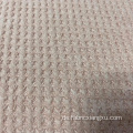 Textur weiche Waffel Fleece Stoffrippenstrickstoff